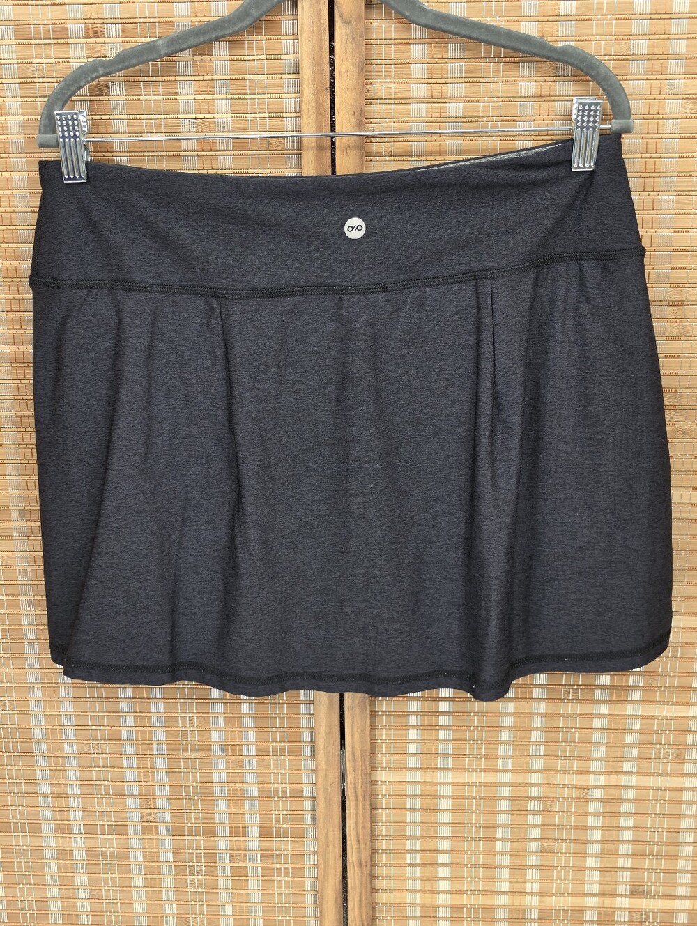 ♤ dip Dark Heather Gray Workout Skort Size Large - Picture 7 of 8